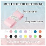 Tennis Racket Grip Tape 3 Pack, Soft Racquet Overgrips for Tennis,Pickleball and Badminton with Vibration Dampening- Thickness 0.024in Anti-slip and Absorbent Tennis Grip Tape Set (Cat Pink 3P)