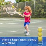 MBFISH Tennis Balls - 4 Pack for Beginner Training With Good Bounce, Friendly for Dogs (Yellow)