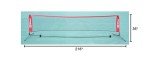 Wilson EZ Tennis Net – 18 Feet, Black/Red