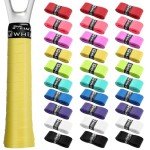 Coitak 30 Pieces Tennis Racket Grip Tape, Precut Tennis Grip Tape, Tennis Overgrips for Anti Slip and Absorbent Grip, 10 Colors