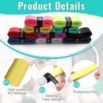 Coitak 30 Pieces Tennis Racket Grip Tape, Precut Tennis Grip Tape, Tennis Overgrips for Anti Slip and Absorbent Grip, 10 Colors