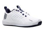 K-Swiss Men's Ultrashot 3 Tennis Shoe, White/Peacoat/Silver, 9.5 M