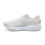 Brooks Women’s Ghost 16 Neutral Running Shoe - White/White/Grey - 8.5 Medium
