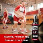 PowerGrip 2 in 1 Sports Shoe Grip Spray, Provides Traction and Rejuvenates Soles. Multipurpose Grip Spray for Improving Basketball Shoe Grip. Anti Slip & Performance Enhancer