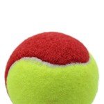 ZHUOKECE Tennis Balls, 12 Pack 25% Low Compression Stage Tennis Ball for Beginners Youth Kids Training Practicing with Mesh Bag for Easy Transport (Red)
