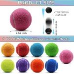 SHYUJAJIE Tennis Balls, 20 Pack Training Tennis Balls,High Elasticity Practice Tennis for Beginner, Exercise Playing Balls for Pet Dog (Pink)
