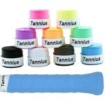 Tannius Dry Feel Tennis Overgrip (Pack of 9), Long-Lasting Tennis Racket Grip Tape, Super-Absorbent and Non-Slip Racquet Grip (Mixed Colors)