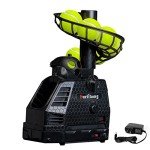 680BH 2 in 1 Baseball & Tennis Ball Launcher Machine, Adjustable Launching Angle, Speed and Interval, Auto Swing Function, Powered by Battery or AC Adapter, Ball Holder Extendable, for Kids