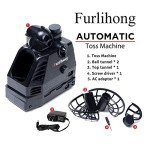680BH 2 in 1 Baseball & Tennis Ball Launcher Machine, Adjustable Launching Angle, Speed and Interval, Auto Swing Function, Powered by Battery or AC Adapter, Ball Holder Extendable, for Kids