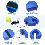 WIWAPLEX Tennis Trainer Rebound Ball with String Solo Tennis Training Kit Portable Tennis Practice Rebounder Equipment Training Tools with Long Elastic Rope for Adults, Kids, Beginners