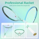 Pro Tennis Racket for Adults, 2 Player 27 inch Speed Tennis Racquet Acceptable for Beginner and Professional with 3 Tennis Balls, 2 Vibration Dampes, 2 Overgrips, Tennis Bag