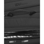 WILSON Noir Tour Tennis Backpack - Holds up to 2 Rackets, Black