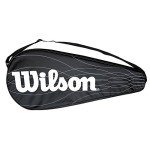 Wilson Performance Racket Cover for One Tennis Racket,Black/White