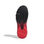 adidas Men's Courtjam Control 3 Tennis Sneaker, White/Black/Lucid Red, 11
