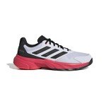 adidas Men's Courtjam Control 3 Tennis Sneaker, White/Black/Lucid Red, 11