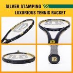 Professional Tennis Racket Set with Vibration Dampener & Carry Bag - 27 Inch Lightweight Racquet for Adult, Includes 2 Overgrips, 2 Tennis Balls - Perfect for Beginner to Advanced Players