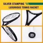 Professional Tennis Racket Set with Vibration Dampener & Carry Bag - 27 Inch Lightweight Racquet for Adult, Includes 2 Overgrips, 2 Tennis Balls - Perfect for Beginner to Advanced Players