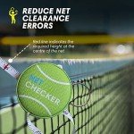 Scoring Right Tennis Net Height Mini Measuring Tape and Keyring, Portable 59 Inch Flexible Measuring Tape for Measuring Tennis Net Height, Green
