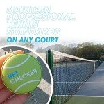 Scoring Right Tennis Net Height Mini Measuring Tape and Keyring, Portable 59 Inch Flexible Measuring Tape for Measuring Tennis Net Height, Green