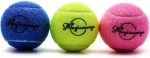 Magicorange Tennis Balls, 12 Pack Training Tennis Practice Balls, Pet Dog Playing Balls, Come with Mesh Bag for Easy Transport, Good for Beginner Training Ball