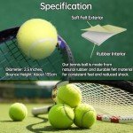 Magicorange Tennis Balls, 12 Pack Training Tennis Practice Balls, Pet Dog Playing Balls, Come with Mesh Bag for Easy Transport, Good for Beginner Training Ball