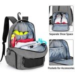 DSLEAF Tennis Bag for Men/Women to Hold 2 Rackets, Tennis Backpack with Seperate Shoe Space for Tennis Sport