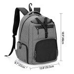 DSLEAF Tennis Bag for Men/Women to Hold 2 Rackets, Tennis Backpack with Seperate Shoe Space for Tennis Sport
