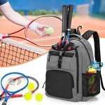 DSLEAF Tennis Bag for Men/Women to Hold 2 Rackets, Tennis Backpack with Seperate Shoe Space for Tennis Sport