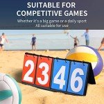 HRLORKC Scoreboard Score Keeper Score Flipper for Basketball Tennis Sports