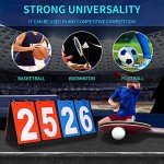 HRLORKC Scoreboard Score Keeper Score Flipper for Basketball Tennis Sports