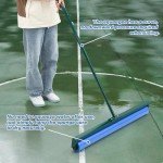 Suclain Tennis Court Squeegee 36 Inch PVA Foam Tennis Sponge Roller Lightweight Removes Water Quickly Clear Floors Tool for Tennis Basketball Sports Courts Garages(Blue,1pcs)