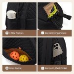 Sucipi Tennis Bags for Women, Lightweight Quilted Tennis Racket Bag, Large Capacity Tennis Backpack for Tennis Racquet, Pickleball Paddles, Badminton
