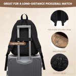 Sucipi Tennis Bags for Women, Lightweight Quilted Tennis Racket Bag, Large Capacity Tennis Backpack for Tennis Racquet, Pickleball Paddles, Badminton