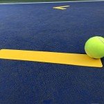 Eco Walker Court Line Marker Set Create Your Own Pickleball Mini Tennis Court (BLUE-YELLOW)