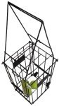Tennis Ball Hopper with Wheels for Tennis Coaches Players Schools Clubs, Tennis Court Equipment/Accessory (75 Balls Capacity)