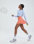 baleaf Women's Pleated Tennis Skirts High Waisted Lightweight Athletic Golf Skorts Skirts with Shorts Pockets Scorched Red Coral Medium