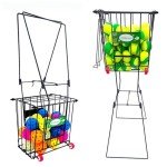 Airhercs Tennis Balls Hopper Or Pickleball Hopper,79 Tennis Capacity Or 50 Picklel Capacity,Also As Ball Picker,Easy to Pick Up 30 Tennis Or Pickle in 1 Minute, Easily Placed in The Trunk of A Car
