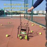 Airhercs Tennis Balls Hopper Or Pickleball Hopper,79 Tennis Capacity Or 50 Picklel Capacity,Also As Ball Picker,Easy to Pick Up 30 Tennis Or Pickle in 1 Minute, Easily Placed in The Trunk of A Car