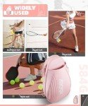 ARCFOX Tennis Racket Bag 2-in-1 Large Capacity Tennis Racket Backpack for Women and Men, Water-Resistant Lightweight Tennis Crossbody Bag for Pickleball Paddles, Badminton Squash Racquet