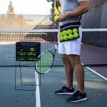Nebudo Tennis Ball Band Holder Pickleball Tennis Balls Pickleballs Holding Accessory for Women Skirt Men Waist Hip Bags Accessories Pouch Sack Pickle Ball Bag Carrier Gear Band Travel Pocket 8-Balls