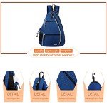 Sucipi Pickleball Bag Pickleball Backpack for Women Men Tennis Bag Tennis Backpack Reversible Pickleball Paddle bag Tennis Rackets Bags for Ladies Blue