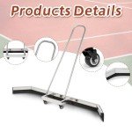 AIWFL Sport Tennis Court Squeegee Professional Squeegees Floor Water Remover Squeegee Broom(Stainless Steel, Silver)