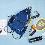 Sucipi Pickleball Bag Pickleball Backpack for Women Men Tennis Bag Tennis Backpack Reversible Pickleball Paddle bag Tennis Rackets Bags for Ladies Blue