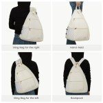Sucipi Women's Reversible Quilted Crossbody Sling Bag - Pickleball Backpack with Fence Hook - Holds Paddles, Pickleballs & Accessories