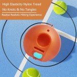 Tennis Practice Rebounder Tennis Trainer Set with String 3 Replacement Rebound Balls Solo Tennis Trainer Tennis Practice Training Tool Portable Tennis Practice Equipment with Mesh Bag for Beginner Pro