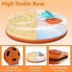 Tennis Practice Rebounder Tennis Trainer Set with String 3 Replacement Rebound Balls Solo Tennis Trainer Tennis Practice Training Tool Portable Tennis Practice Equipment with Mesh Bag for Beginner Pro