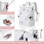 Tennis Bag Tennis Backpack for Women Men Holds 2 Rackets with Shoe Compartment, Large Pickleball Backpack Hold Tennis Racket, Pickleball Paddles, Badminton Racquet, Balls and Other Accessories