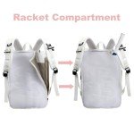 Tennis Bag Tennis Backpack for Women Men Holds 2 Rackets with Shoe Compartment, Large Pickleball Backpack Hold Tennis Racket, Pickleball Paddles, Badminton Racquet, Balls and Other Accessories