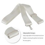 Drelitam Tennis Net Center Strap - Nylon Net Adjustable with Metal Hook for Tennis Net