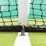 Drelitam Tennis Net Center Strap - Nylon Net Adjustable with Metal Hook for Tennis Net